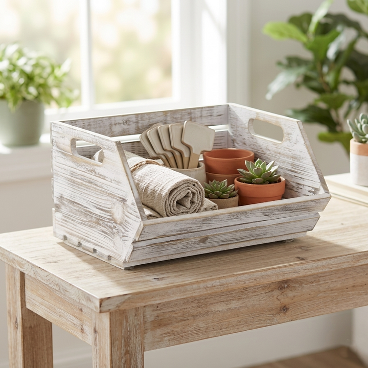 4814 - Thero Slatted Wooden Crate