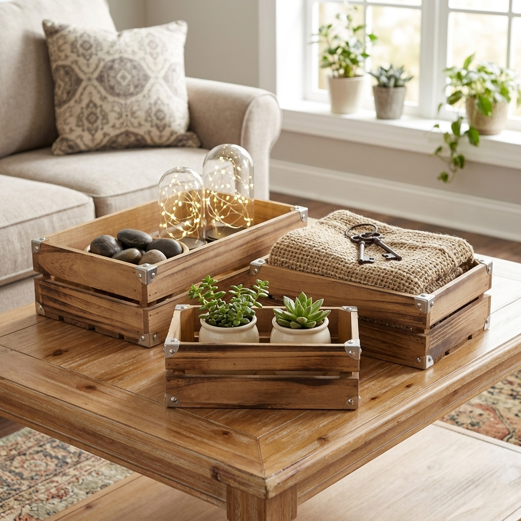 4832-3 - Rustic Farmstead Rectangular Crates