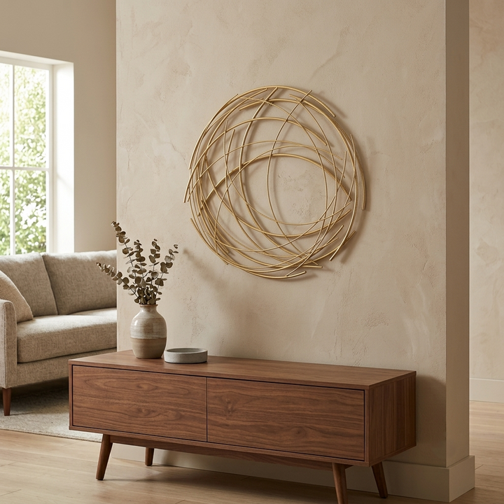 5051 - Denine Round Wall Art - Large
