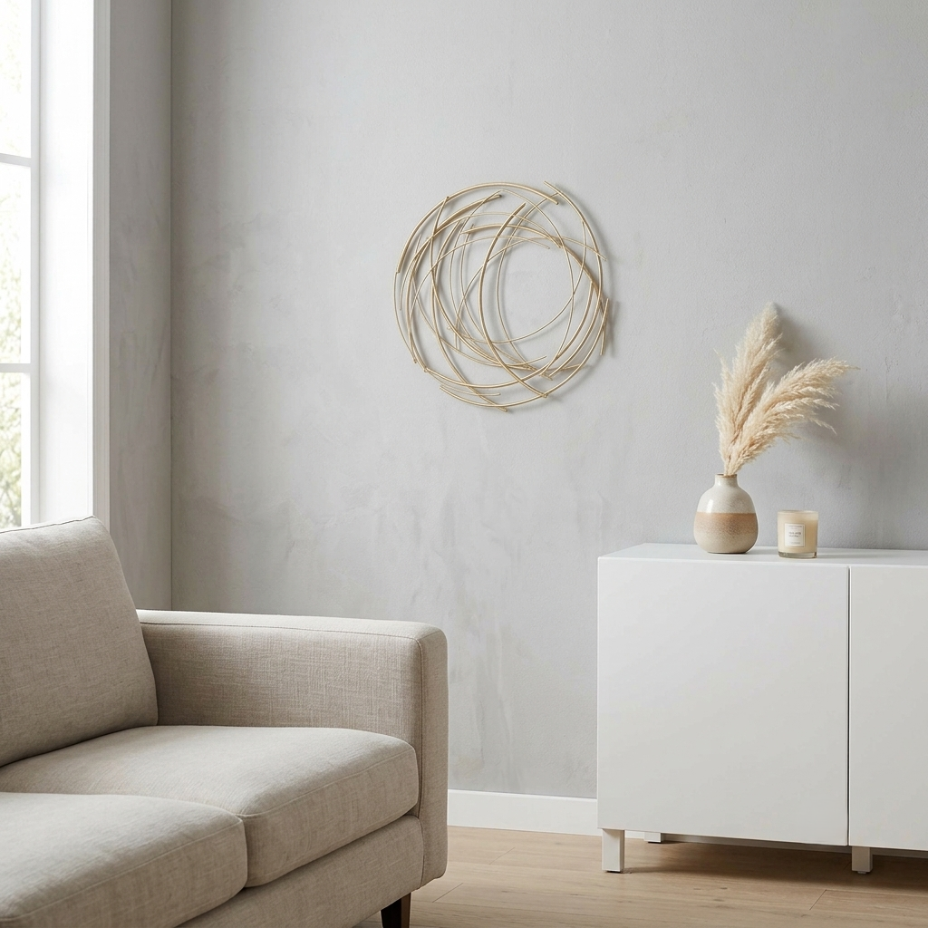 5052 - Denine Round Wall Art - Small