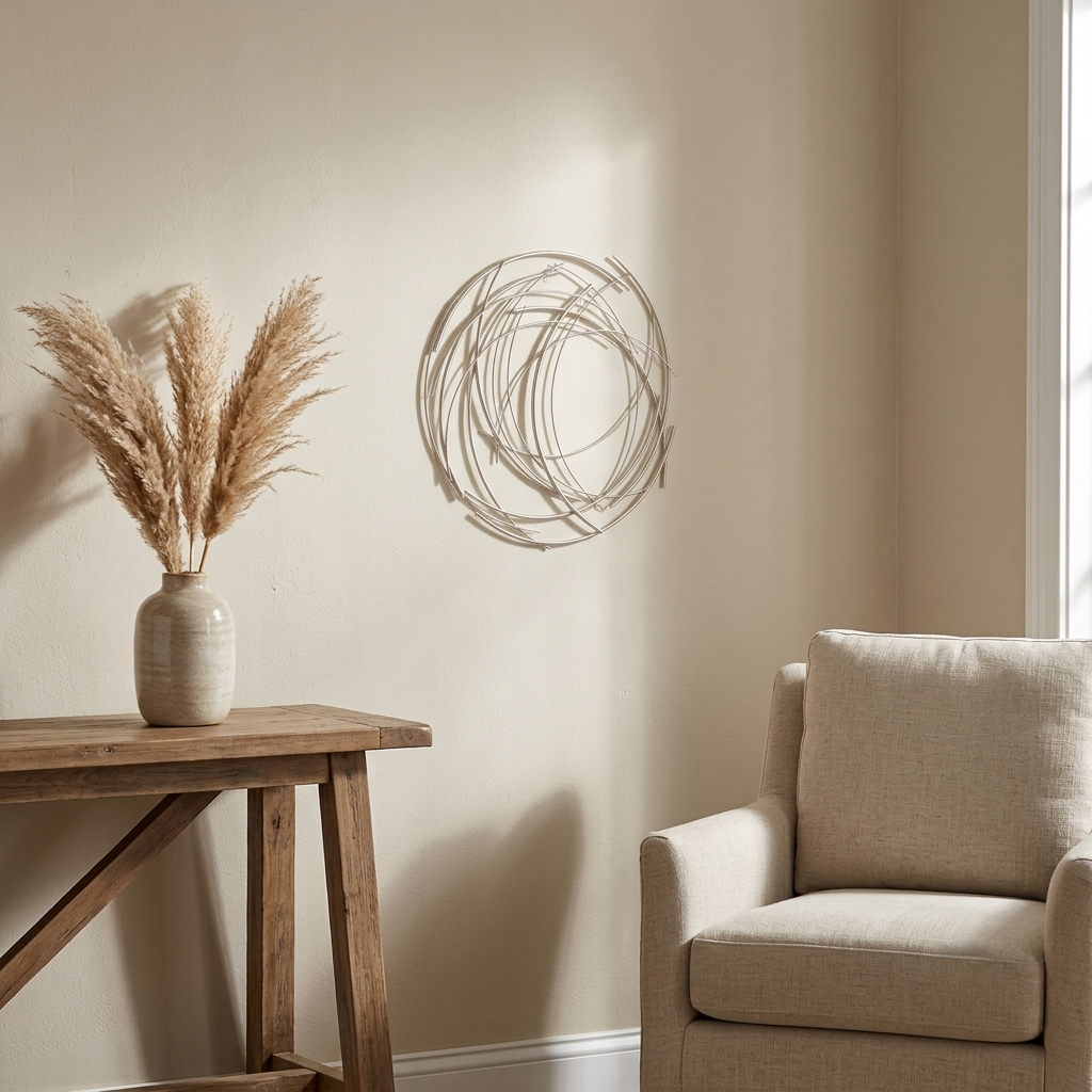 5052 - Denine Round Wall Art - Small