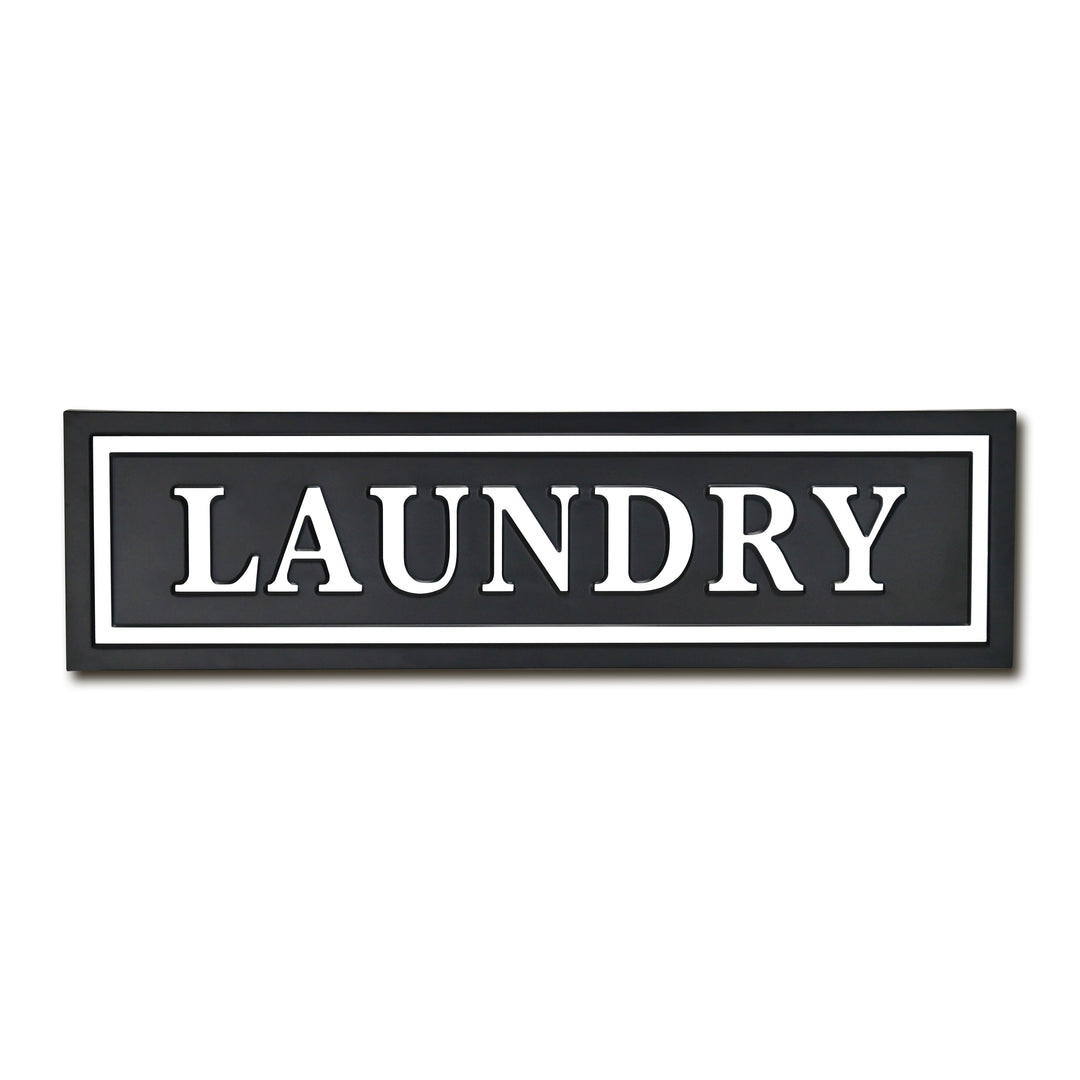 5285LDY-BK - Arabella Laundry Sign - Black