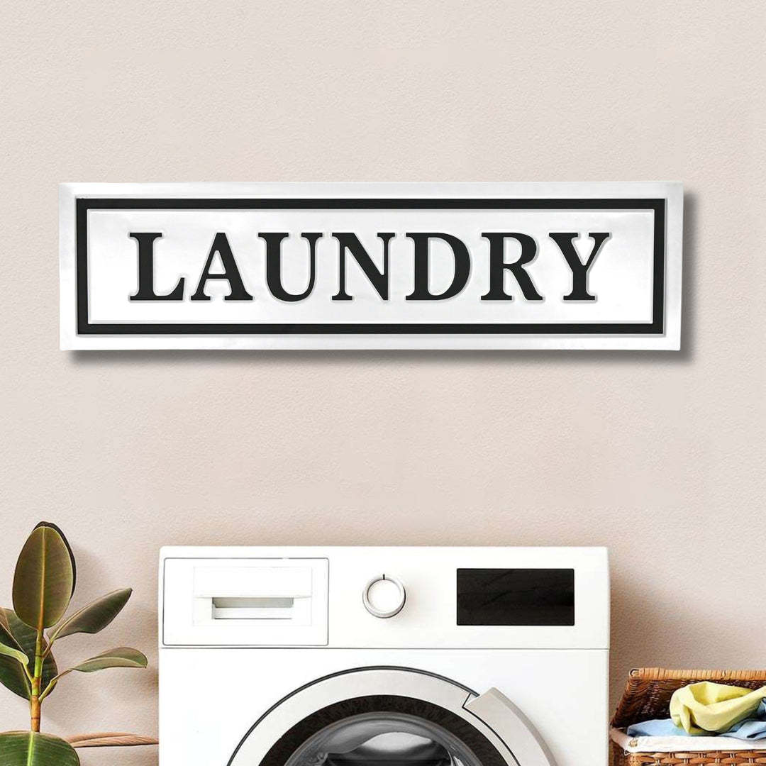 5285LDY-WT - Arabella Laundry Sign - White