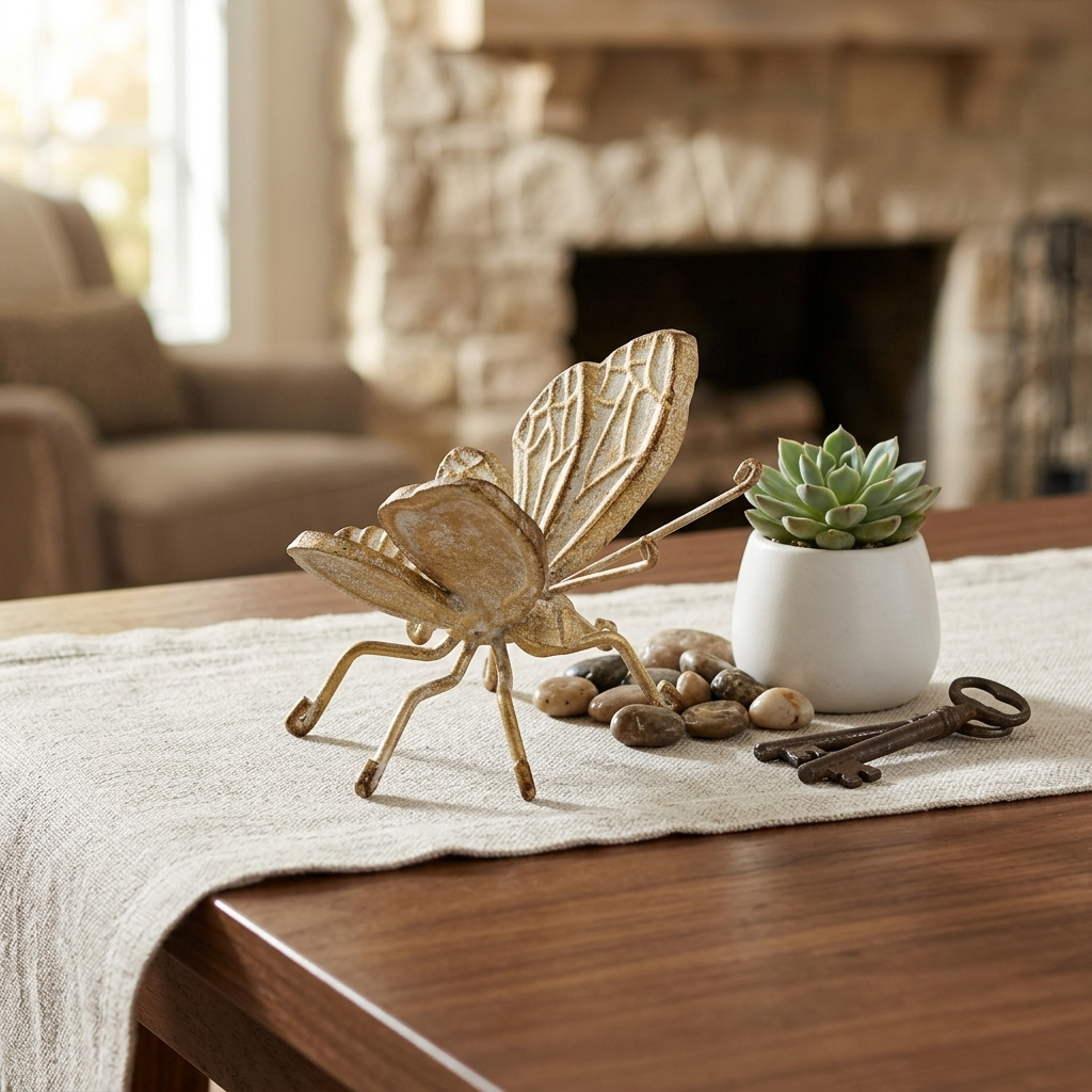 5329GD - Selina Gold Cast Iron Butterfly
