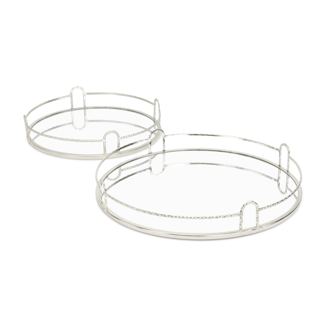 5692-2SV - Mianzi Silver Gold Trays