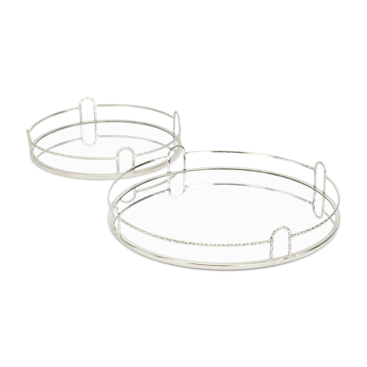 5692-2SV - Mianzi Silver Gold Trays