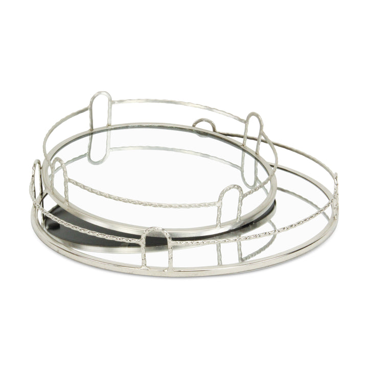 5692-2SV - Mianzi Silver Gold Trays