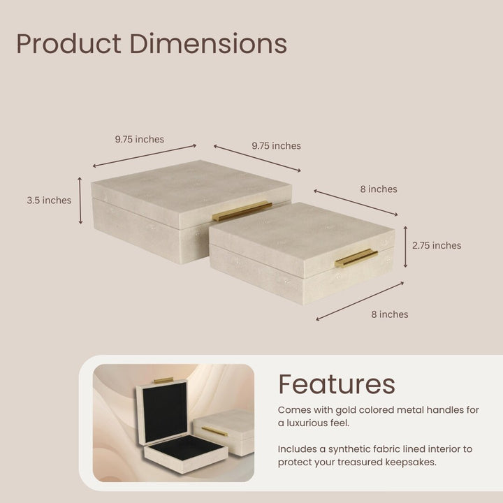 5825-2 - Lusan Square Decorative Boxes
