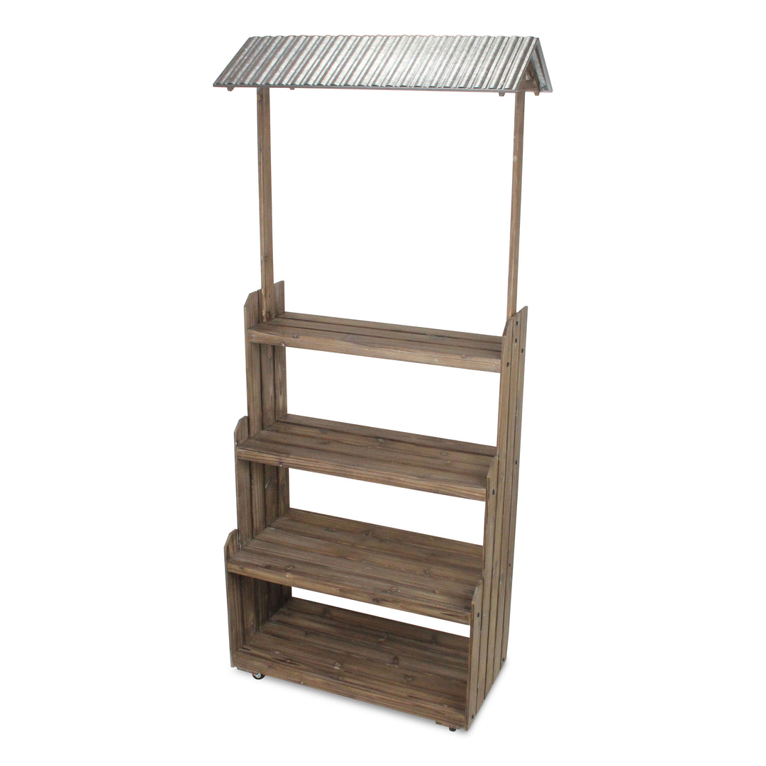 5973 - Adeline Display Stand with Galvanized Roof