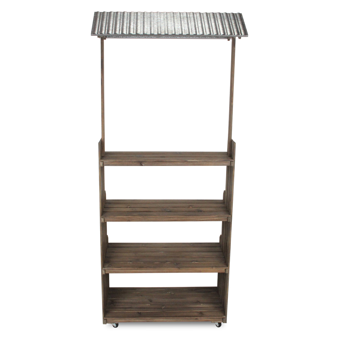 5973 - Adeline Display Stand with Galvanized Roof