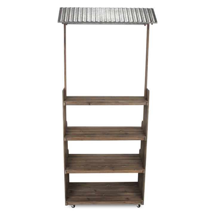 5973 - Adeline Display Stand with Galvanized Roof