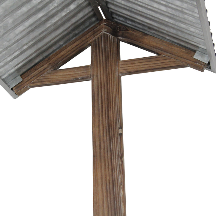 5973 - Adeline Display Stand with Galvanized Roof