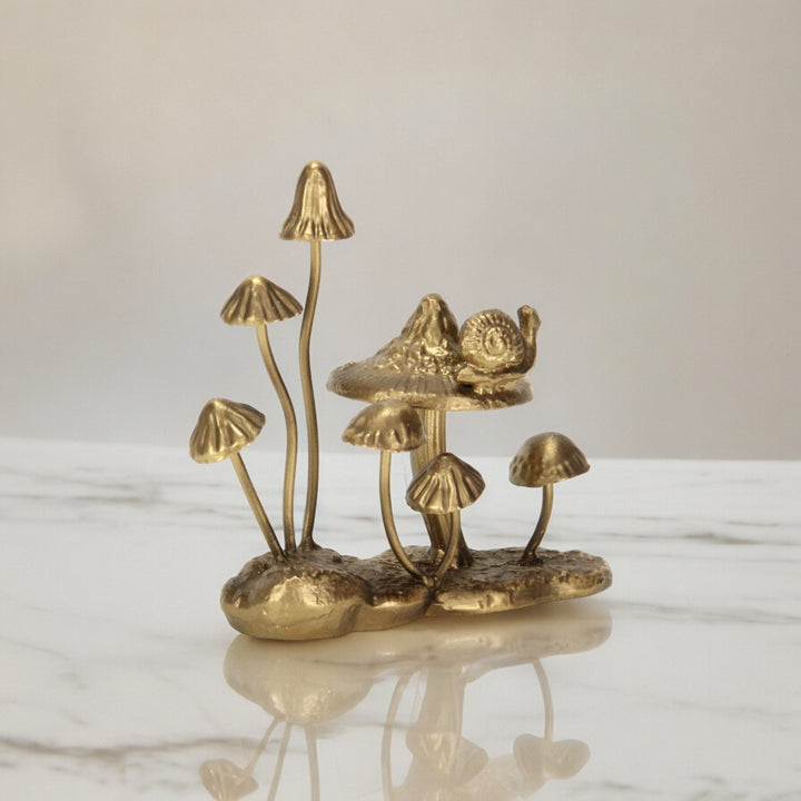 5995GD - Hareton Cast Iron Mushroom Accent