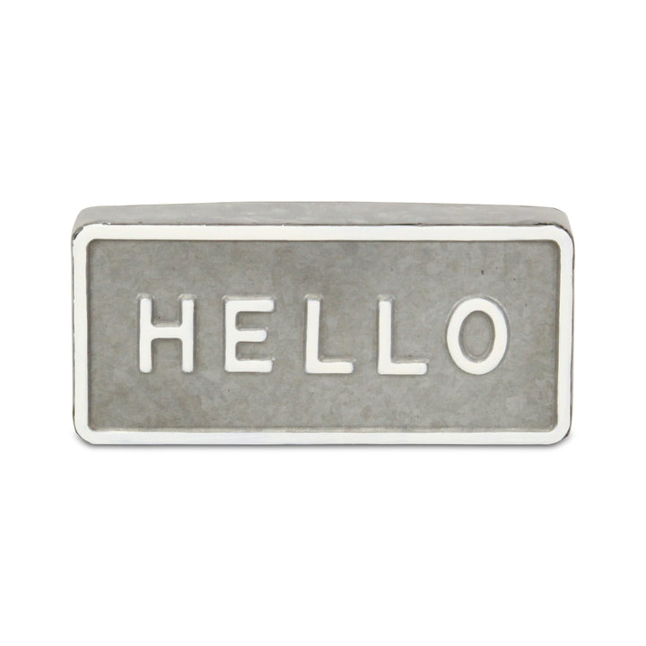 6002HE - Sandevis "Hello" Table Sign