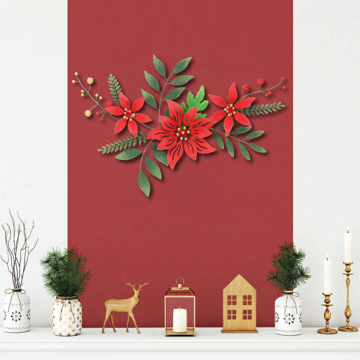 6009 - Clara Holiday Floral Wall Art