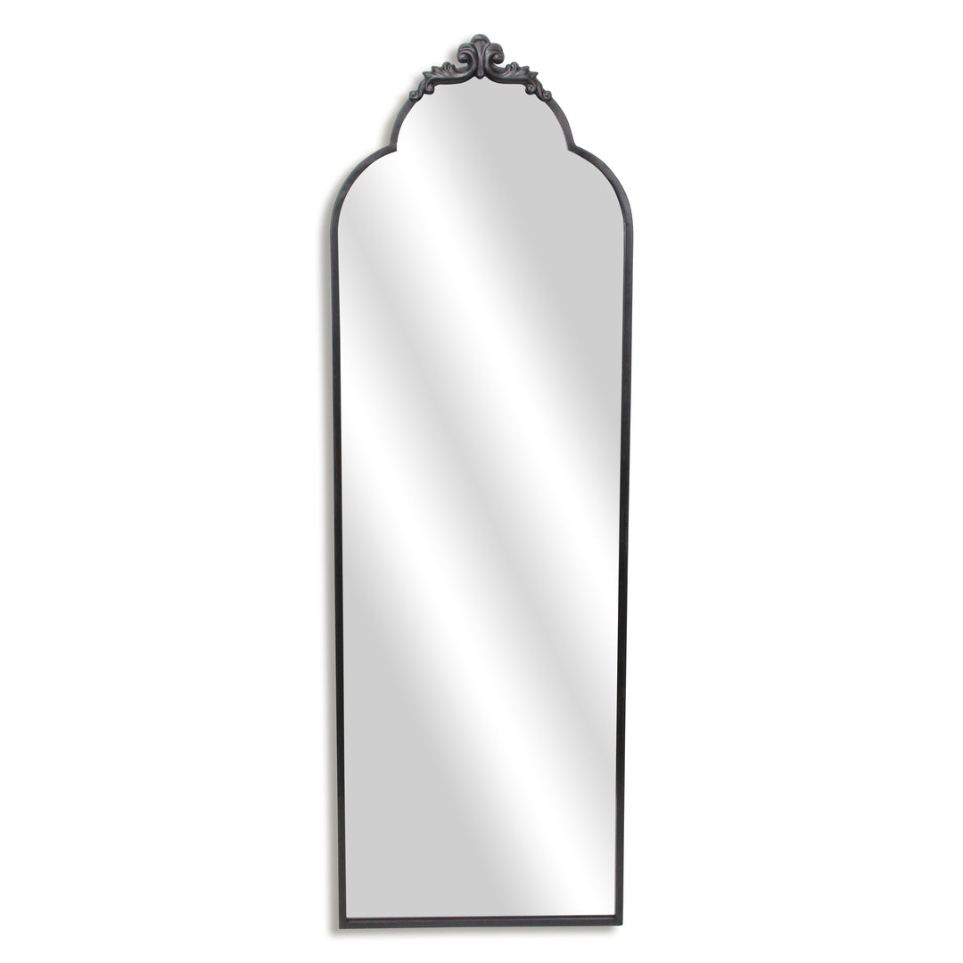 6011BK - Everlaine Black Floor Mirror