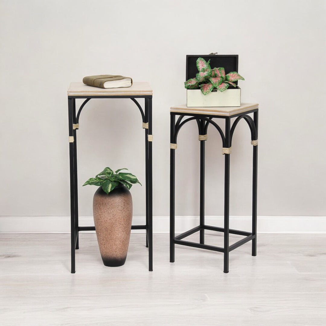 6023-2 - Claudette Square Set of 2 Tables