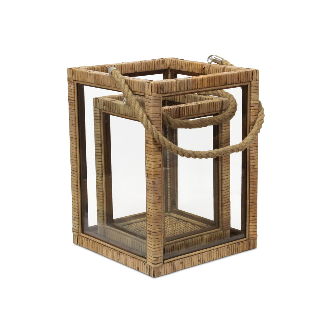 6029-2 - Roussilon Rattan Wrapped Lanterns