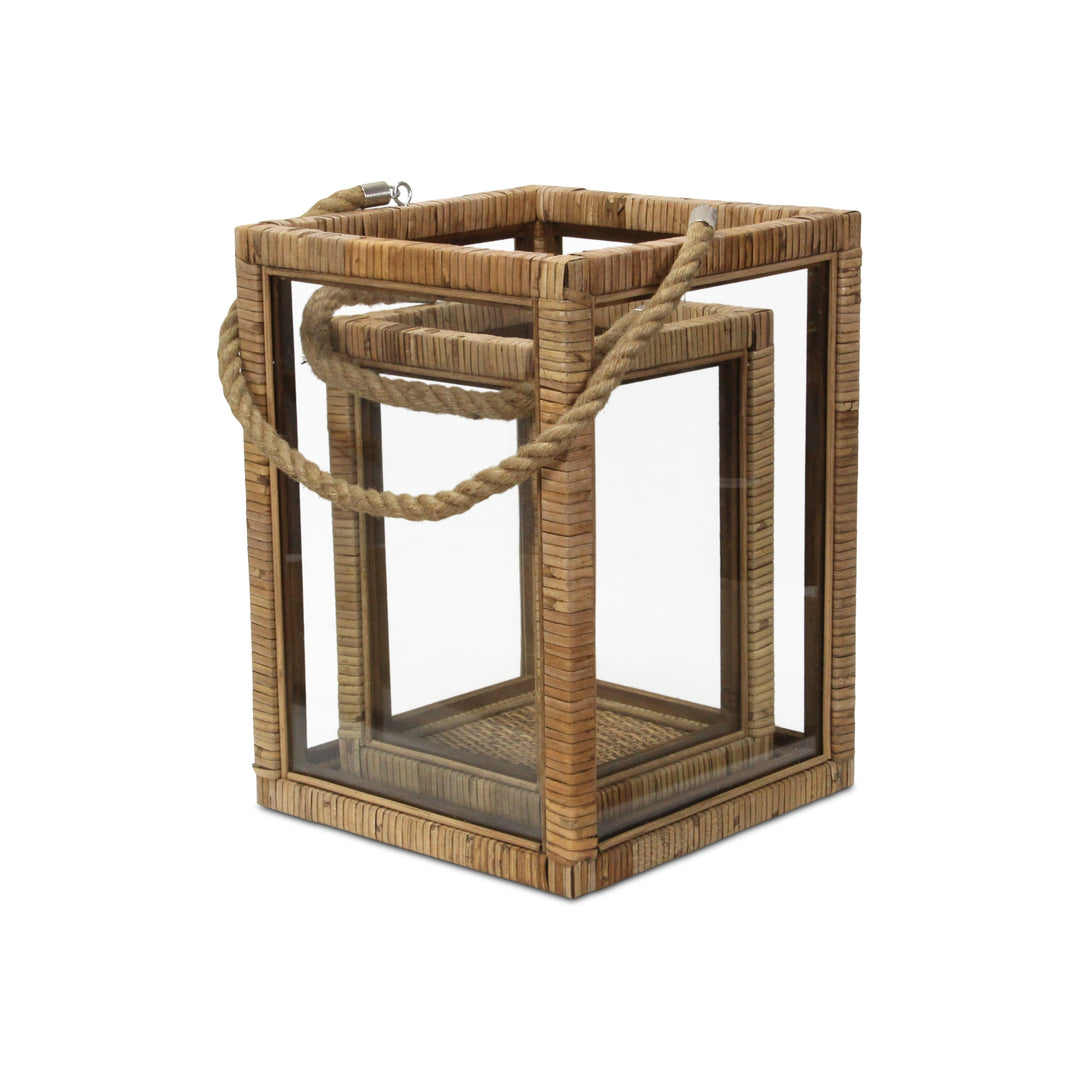 6029-2 - Roussilon Rattan Wrapped Lanterns