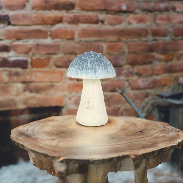 6035BL - Hareton Cast Iron Blue Mushroom