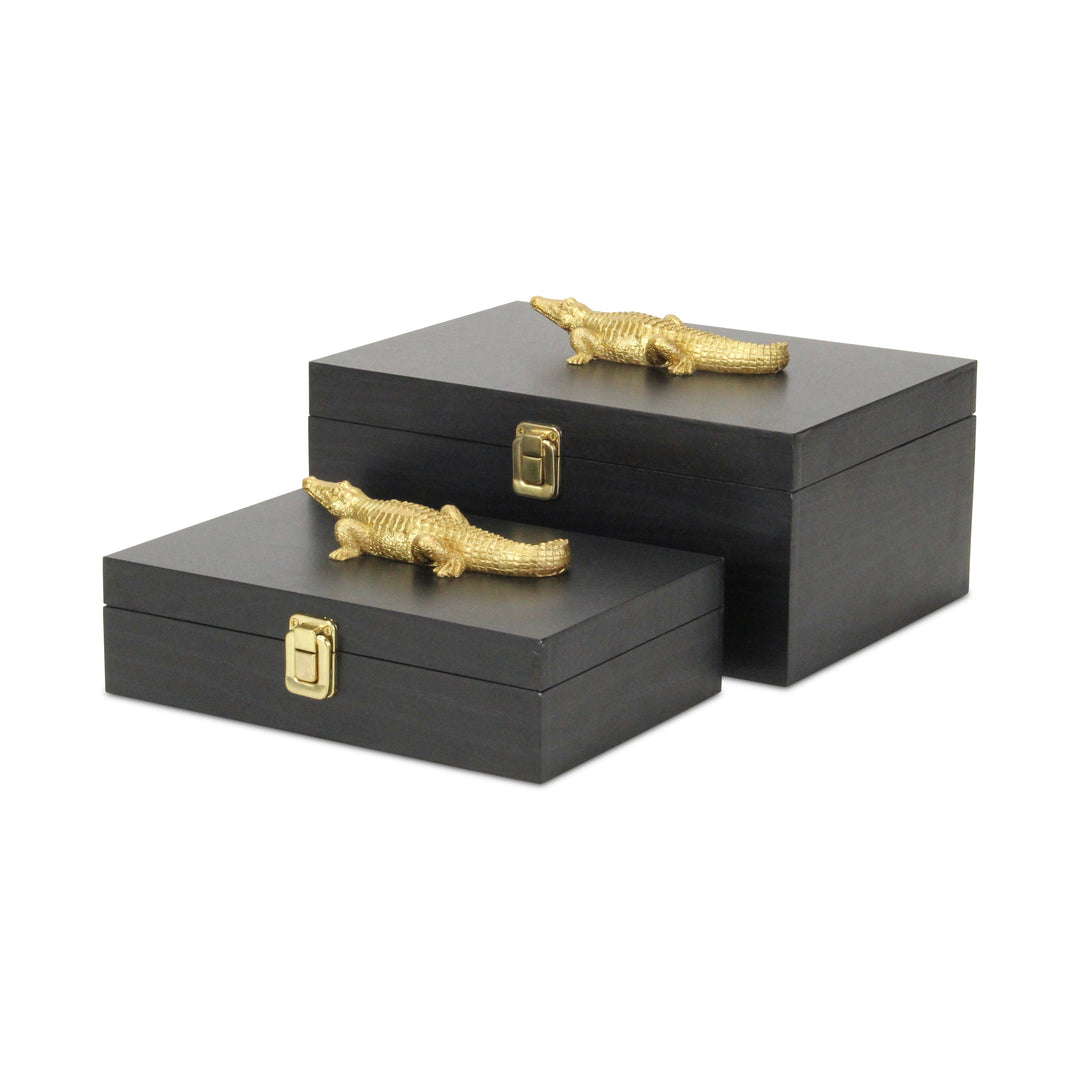 6048-2CRBK - Canorus Crocodile Accent Box Set