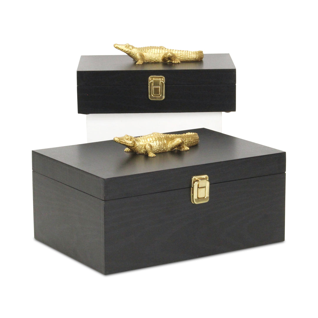 6048-2CRBK - Canorus Crocodile Accent Box Set