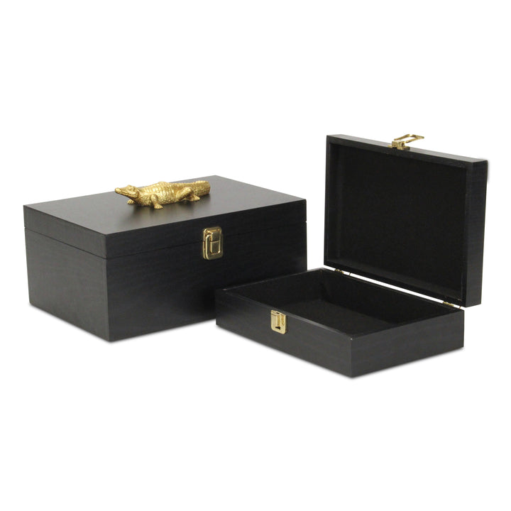 6048-2CRBK - Canorus Crocodile Accent Box Set