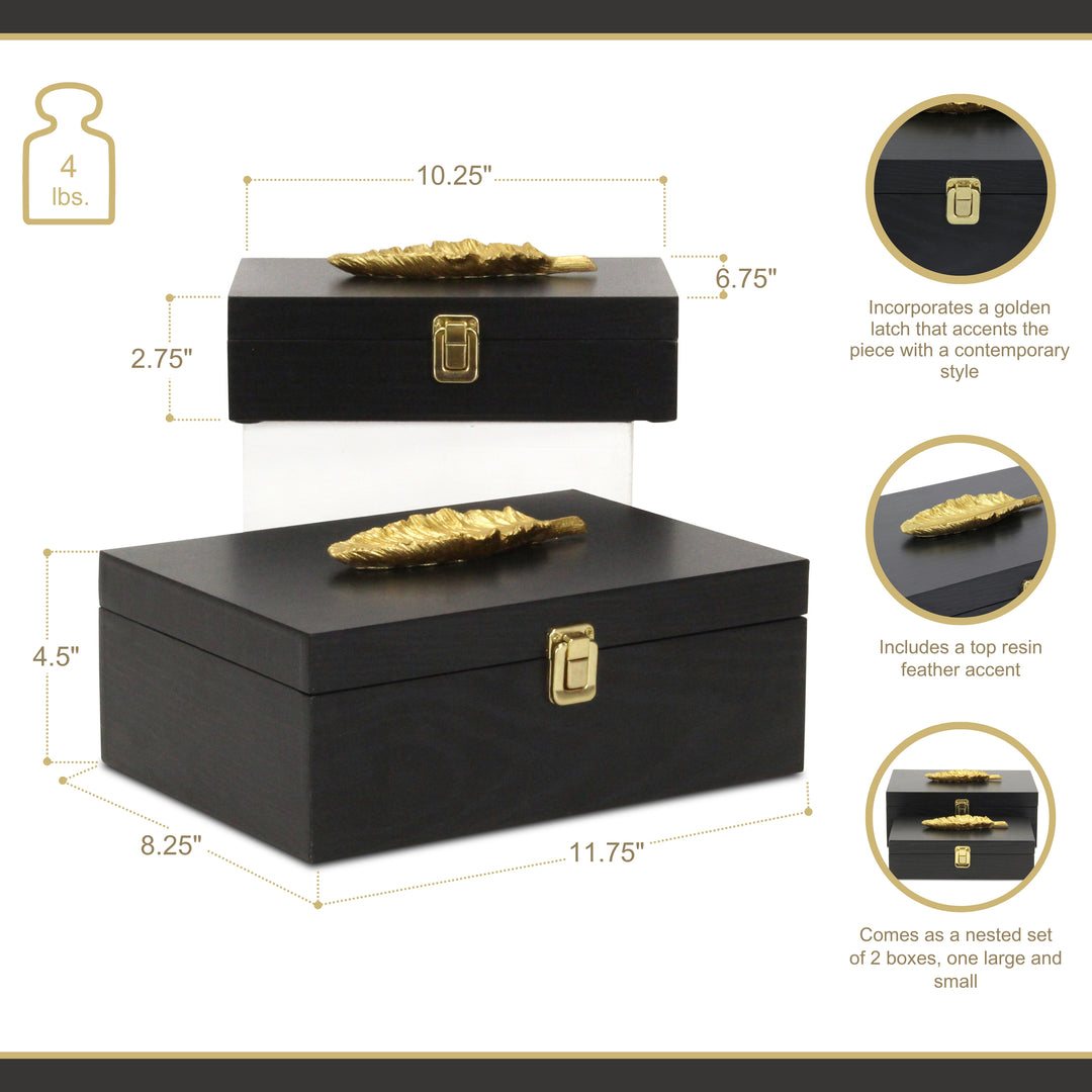 6048-2FBK - Canorus Feather Accent Box Set