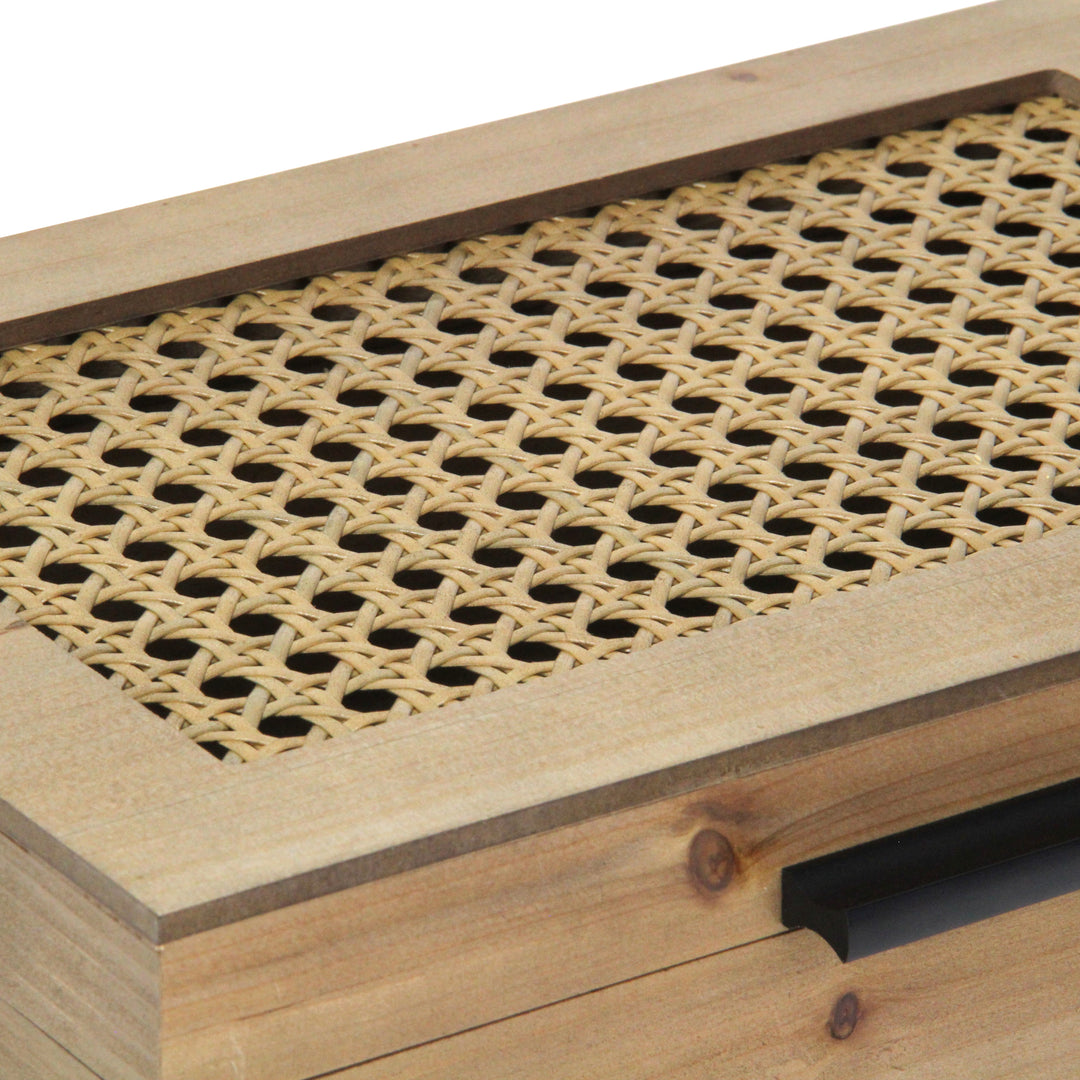 6049-2RT - Baskura Rattan & Wood Box Set