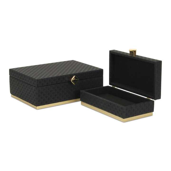 6050-2BK - Baskura Vinyl Rattan Box Set - Black