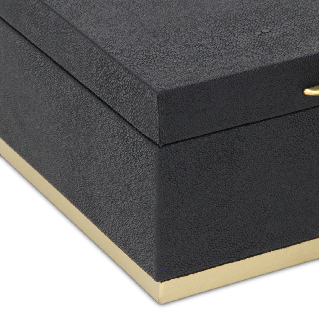 6054-2 - Zynova Rectangle Shagreen Boxes