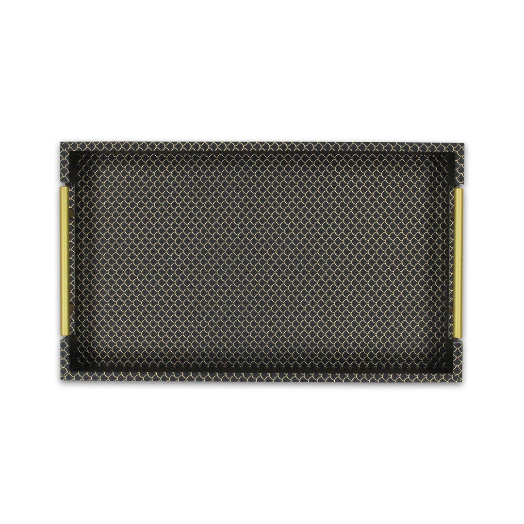 6058BK - Mariline Fish Scale Tray - Black