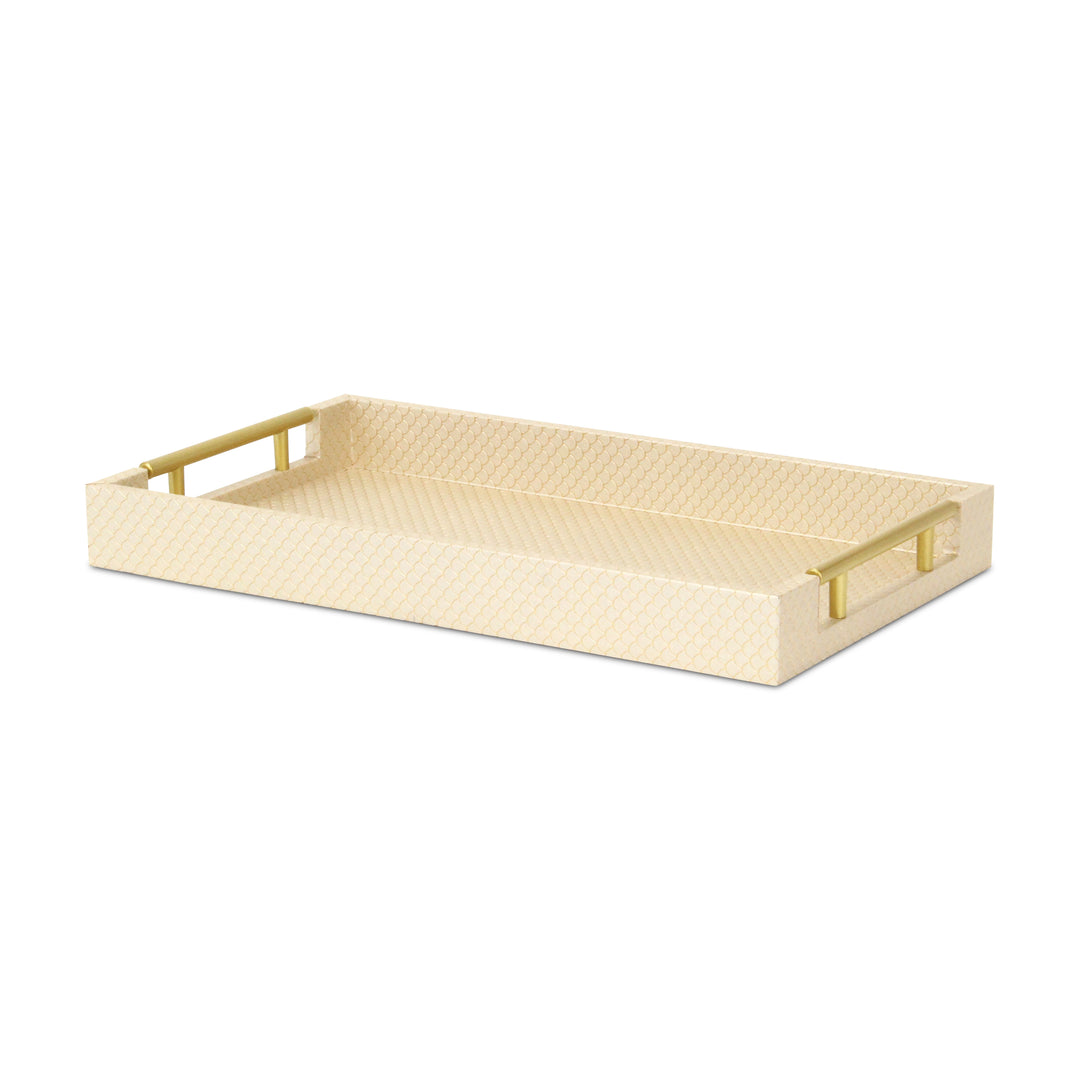 6058GD - Mariline Fish Scale Tray - Gold