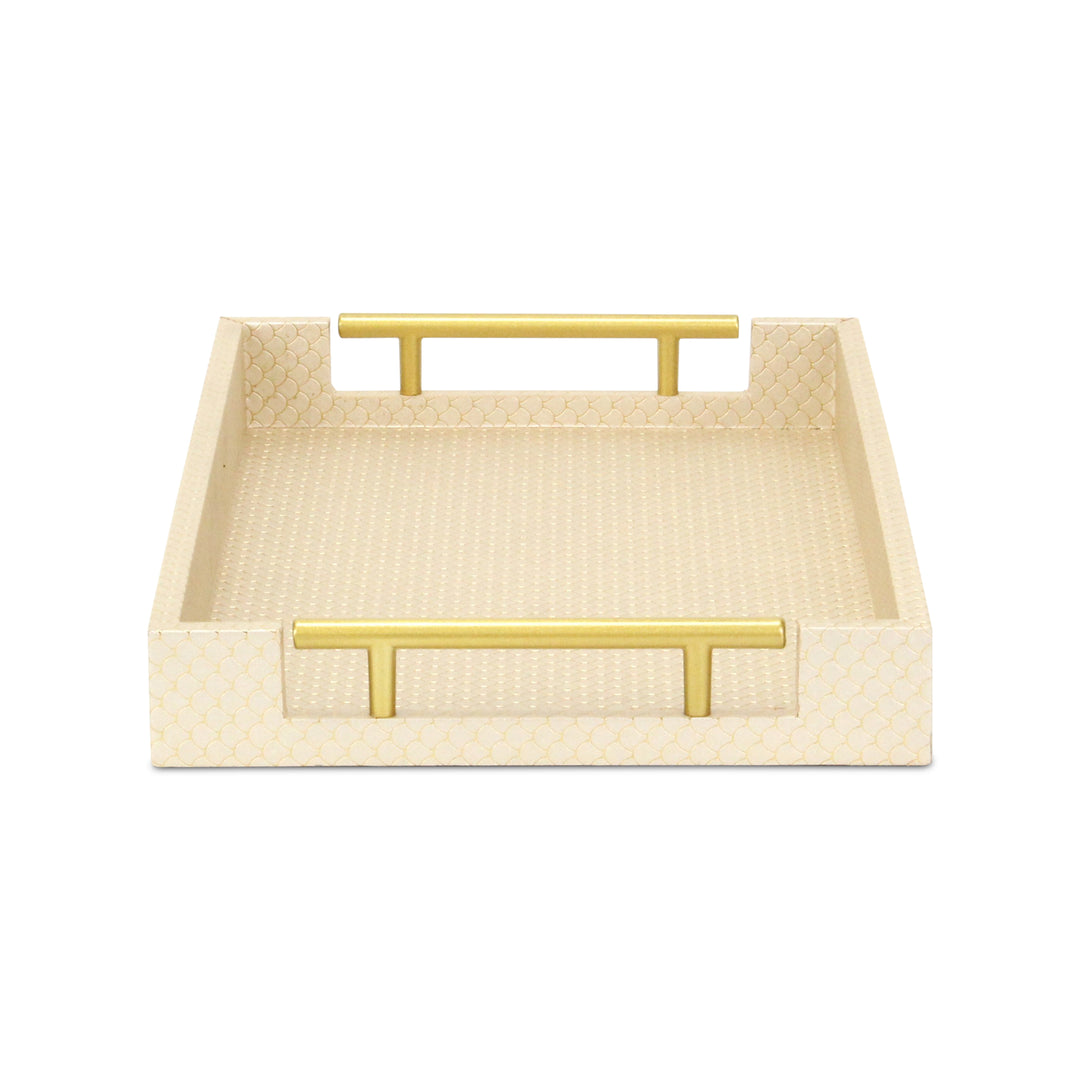 6058GD - Mariline Fish Scale Tray - Gold