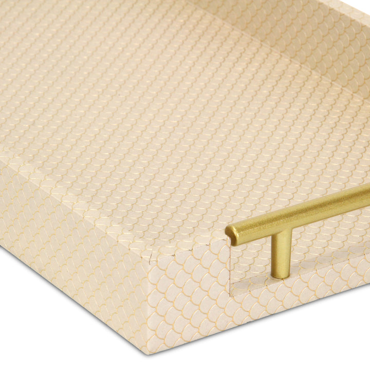 6058GD - Mariline Fish Scale Tray - Gold