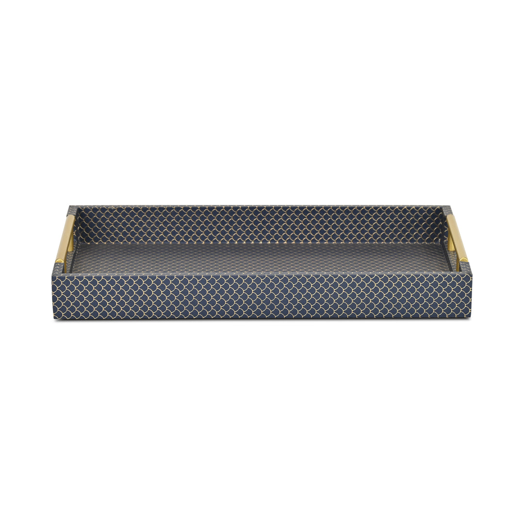 6058NB - Mariline Fish Scale Tray - Blue