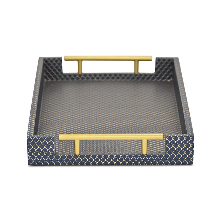 6058NB - Mariline Fish Scale Tray - Blue