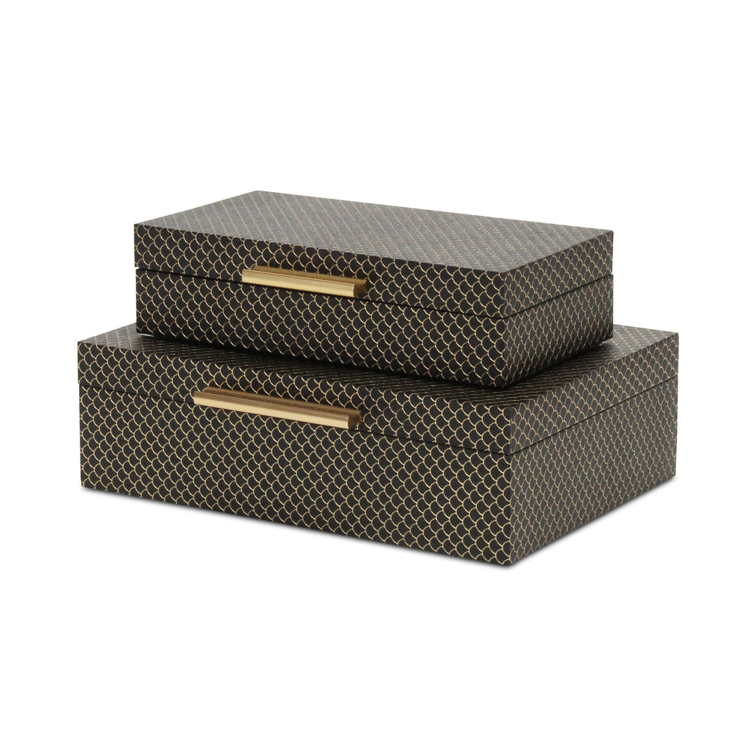 6059-2BK - Mariline Fish Scale Box Set - Black