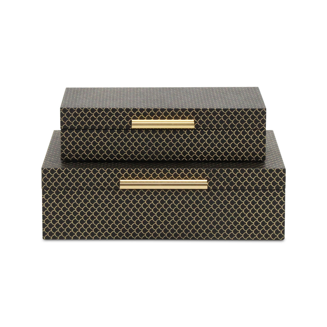 6059-2BK - Mariline Fish Scale Box Set - Black