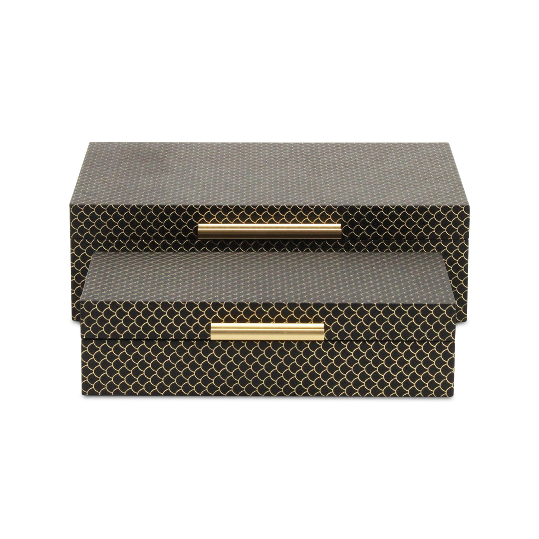 6059-2BK - Mariline Fish Scale Box Set - Black