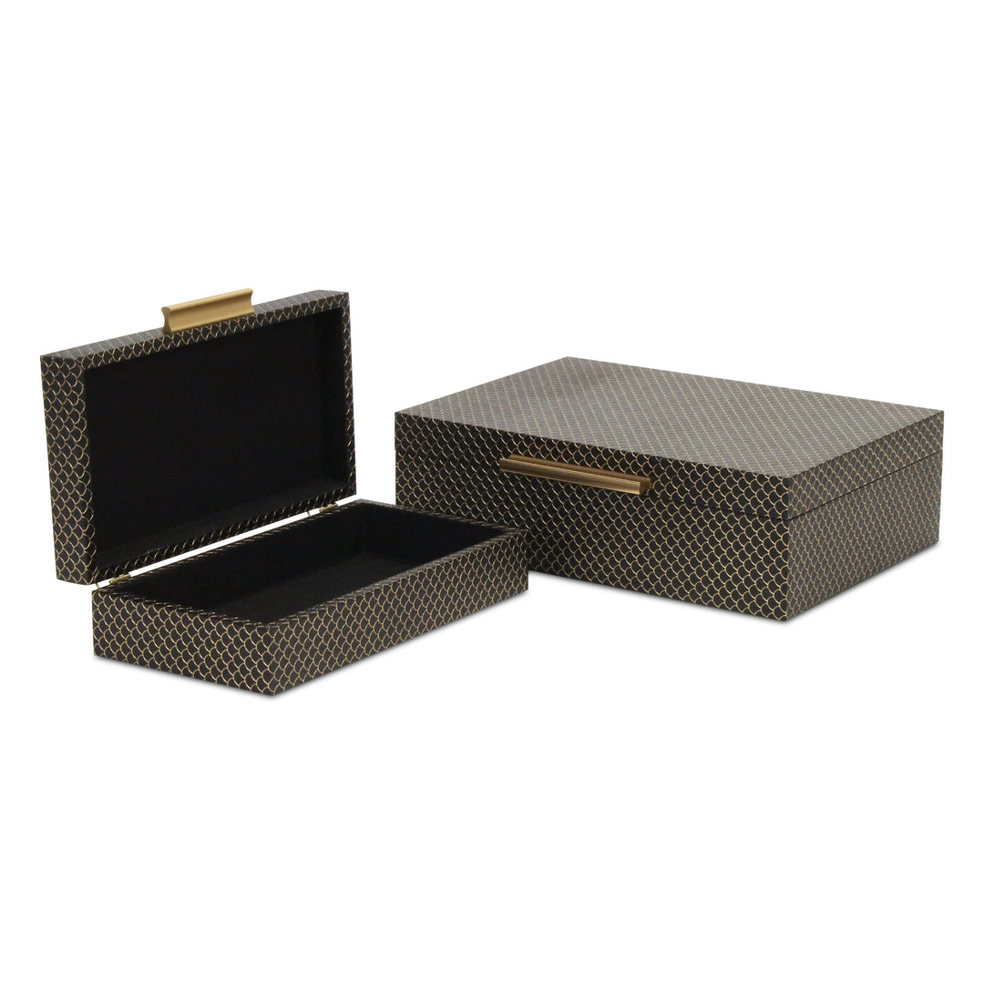 6059-2BK - Mariline Fish Scale Box Set - Black