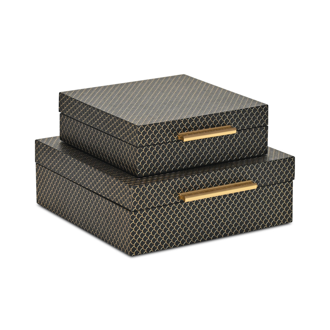 6060-2BK - Mariline Fish Scale Box Set - Black