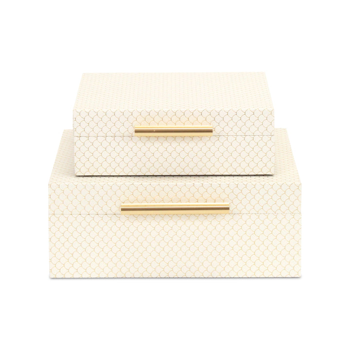 6060-2CH - Mariline Fish Scale Box Set - Champagne