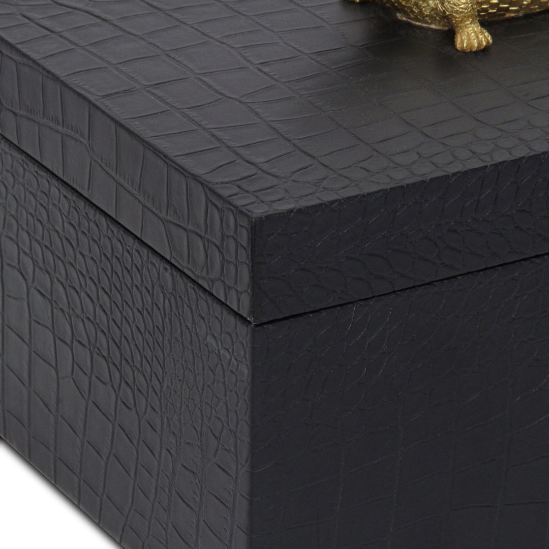 6061-2CRBK - Canorus Faux Croco Box Set - Black