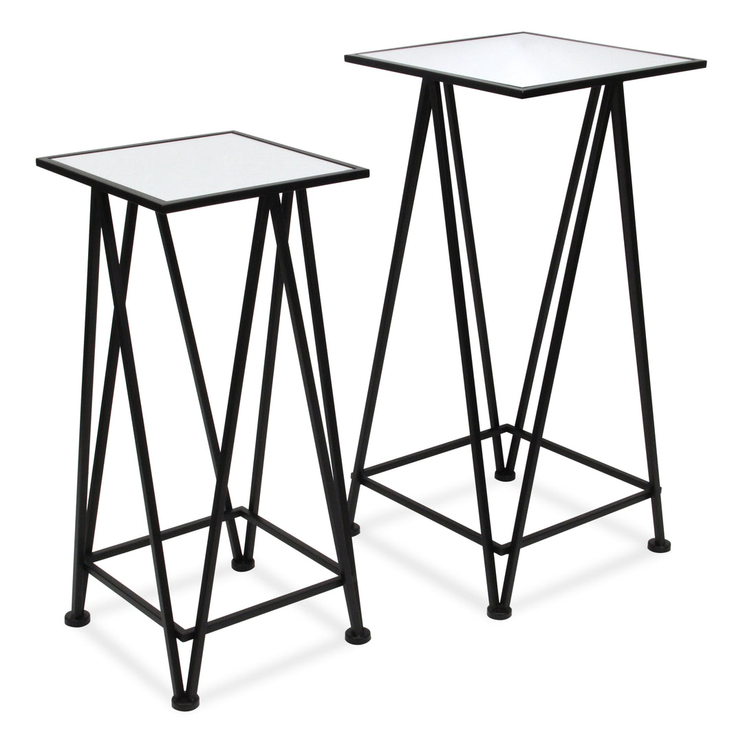 6062-2BK - Aeriva Square Table Set - Black