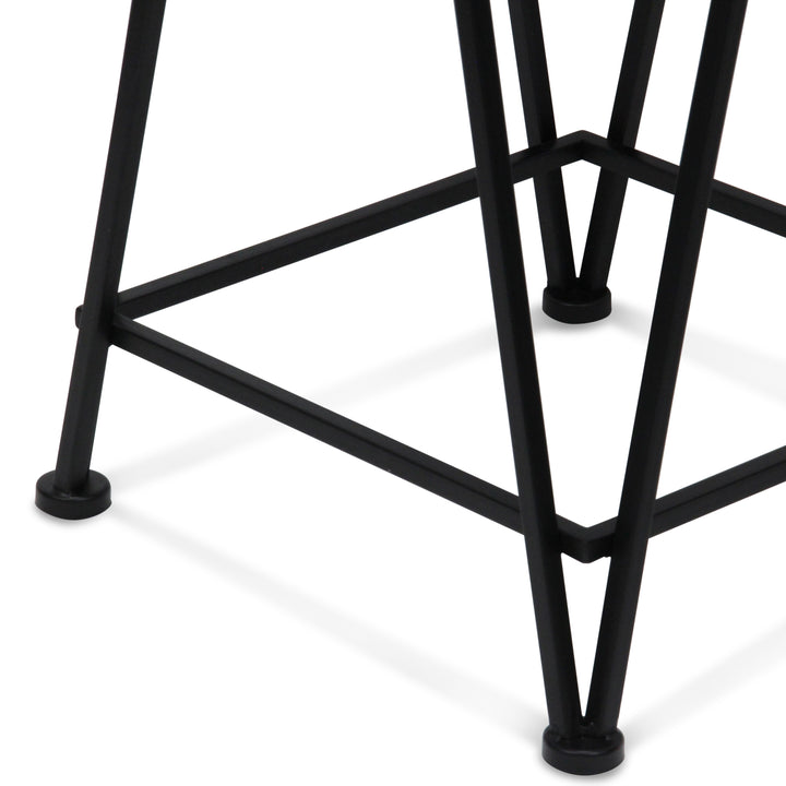 6062-2BK - Aeriva Square Table Set - Black