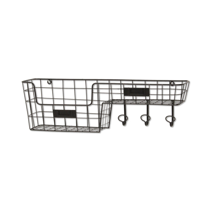 6063BK - Syntra Black Metal Wall Organizer