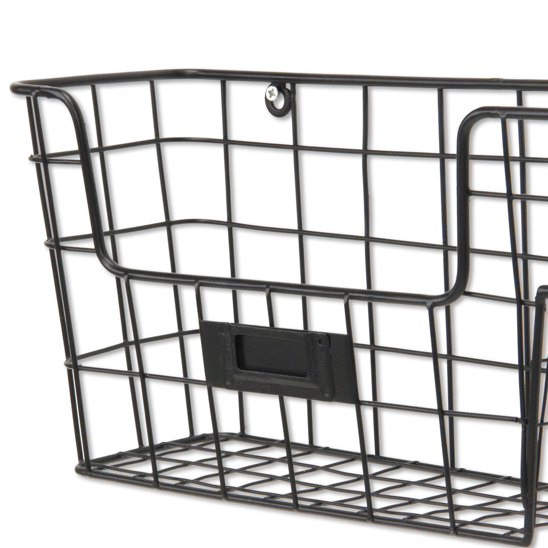 6063BK - Syntra Black Metal Wall Organizer