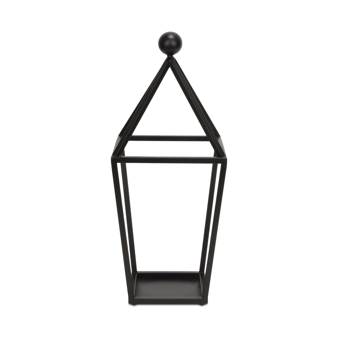 6067BK - Novara Pyramid Top Lantern - Black