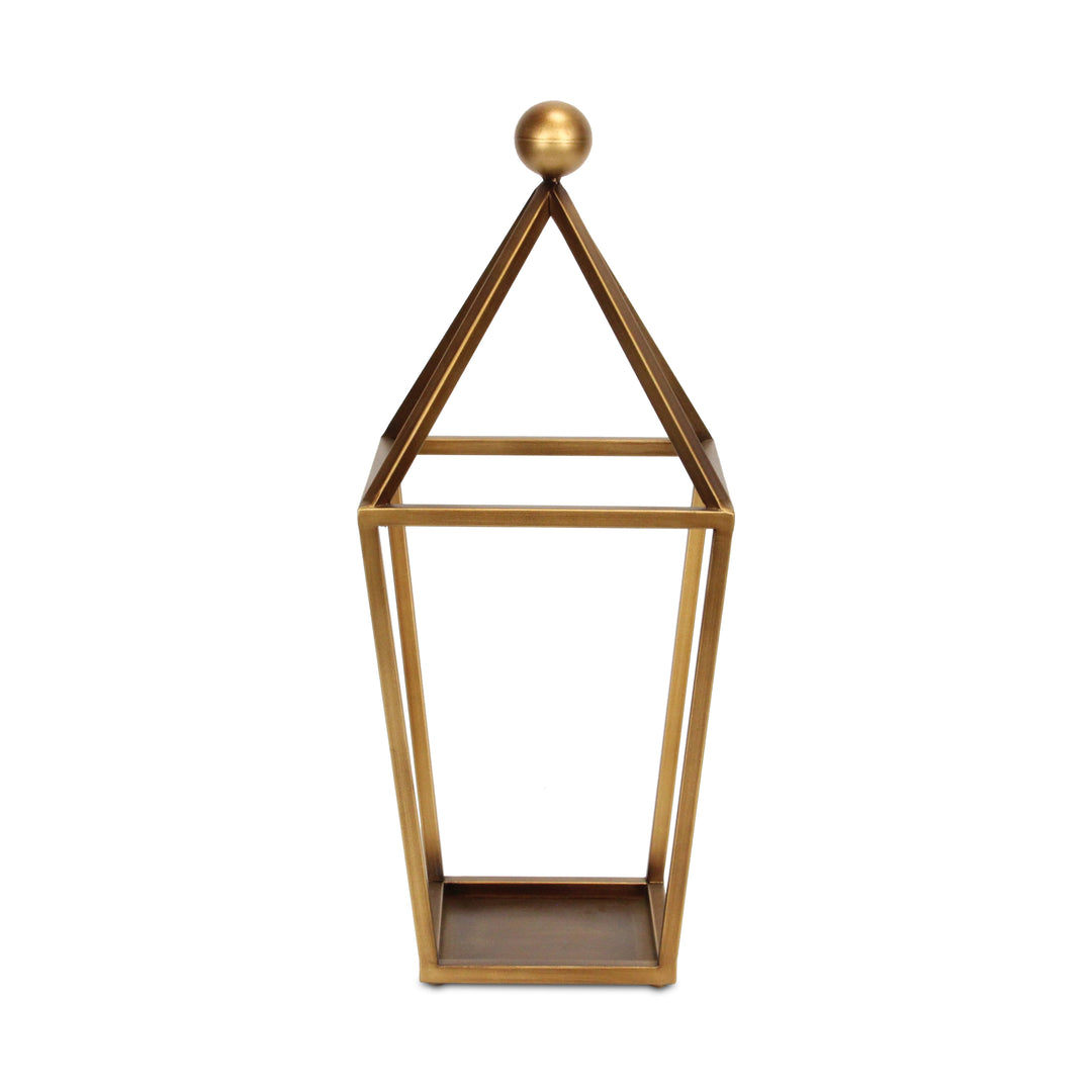 6067GD - Novara Pyramid Top Lantern - Gold